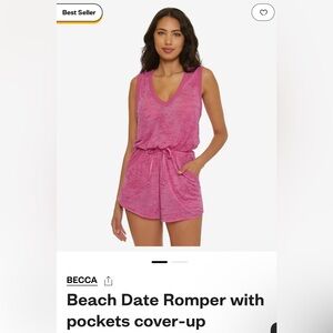 Becca Date Romper with Pockets Cover Up Size M